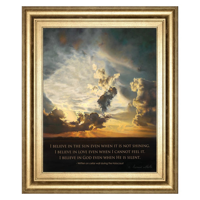 Classy Living Believe Sunset Wall Art 22"x26", GiIded Radiance Frame - 8298
