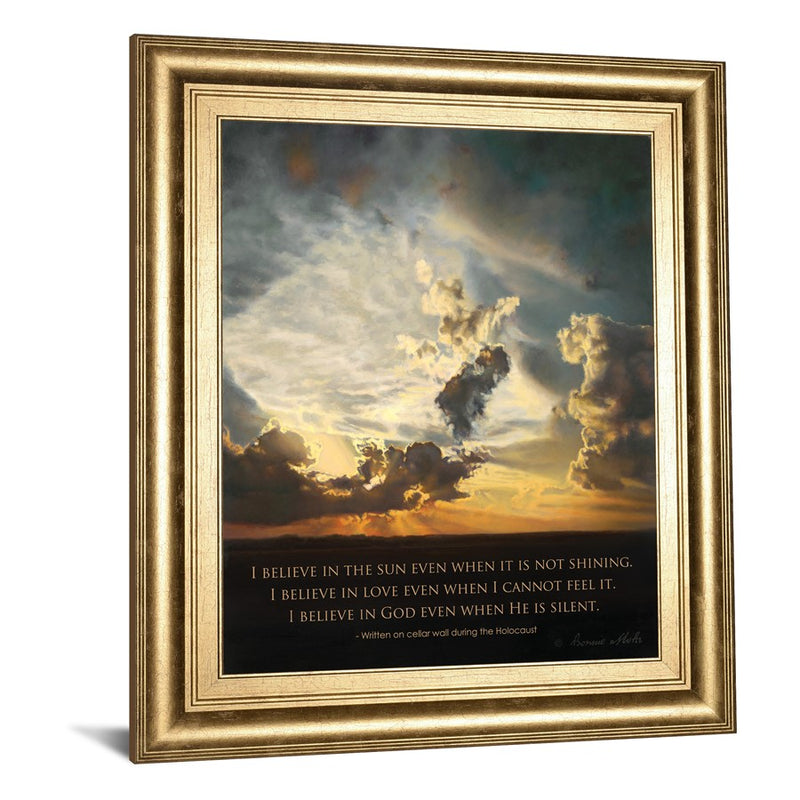 Classy Living Believe Sunset Wall Art 22"x26", GiIded Radiance Frame