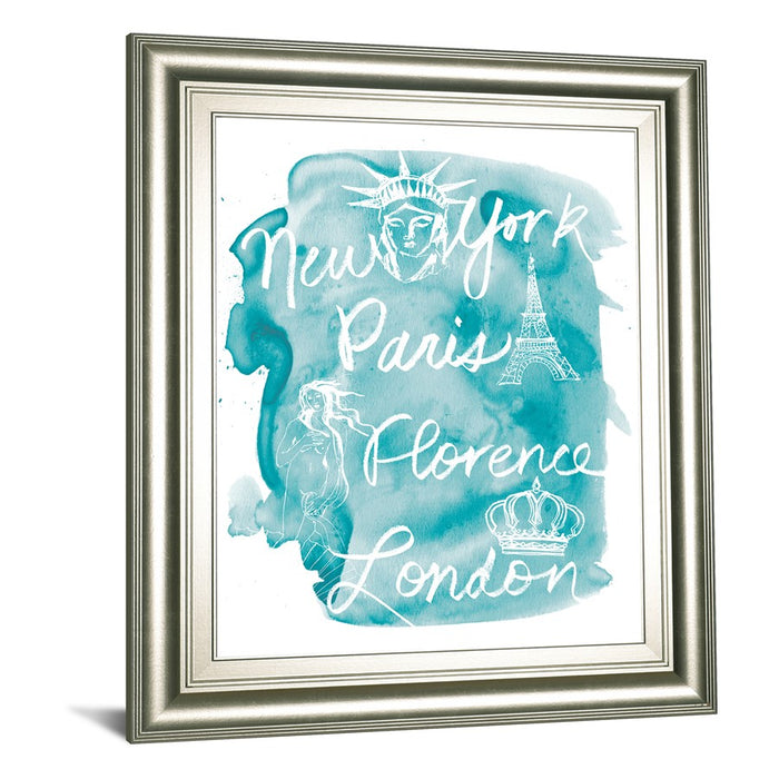 Classy Living Wanderlust Dreams Wall Art 22"x26", Silver Serenity Frame