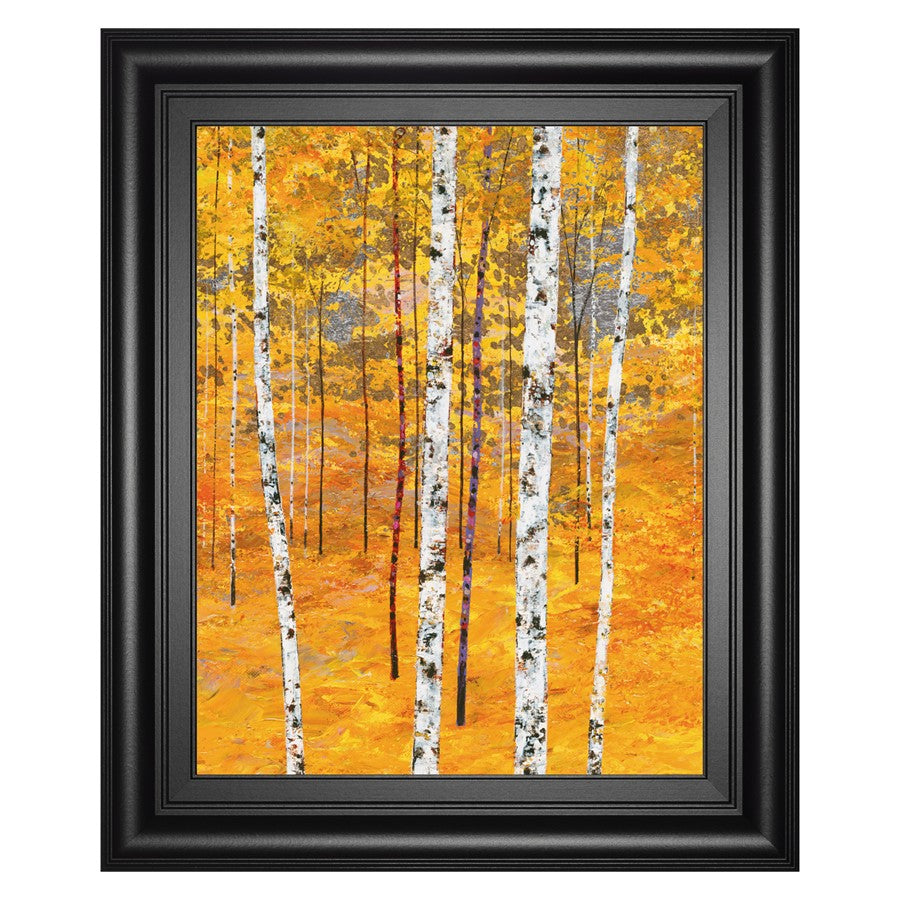 Classy Living Iridescent Trees IV Wall Art 22"x26", Midnight Aura Frame