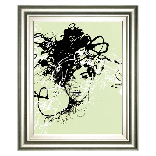 Classy Living Mystic Scribble Wall Art 22"x26", Silver Serenity Frame