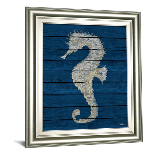Classy Living Antique Seahorse Wall Art 22"x26", Silver Serenity Frame