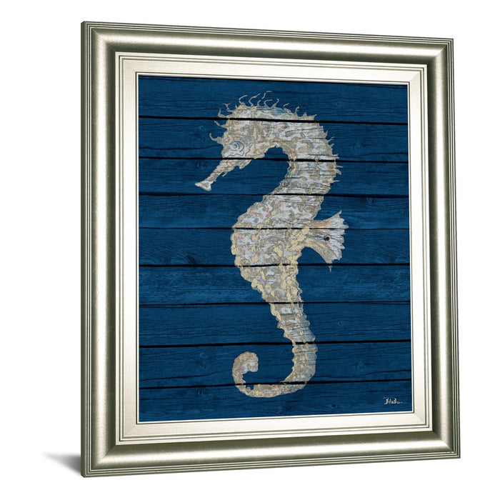 Classy Living Antique Seahorse Wall Art 22"x26", Silver Serenity Frame