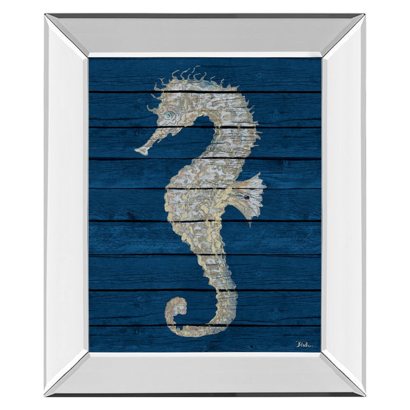 Classy Living Antique Seahorse Wall Art 22"x26", Mirrored Frame