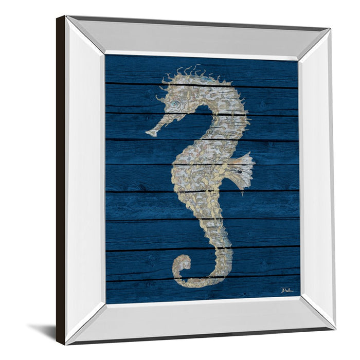 Classy Living Antique Seahorse Wall Art 22"x26", Mirrored Frame