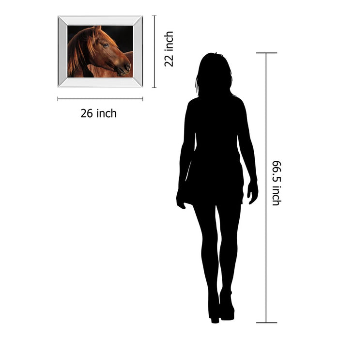 Classy Living Chestnut Majesty Wall Art 26"x22", Mirrored Frame