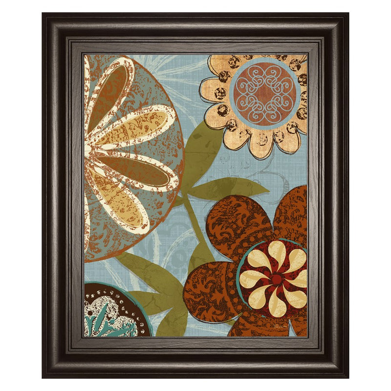 Classy Living Botanical Harmony Wall Art 22"x26", Dark Chocolate Frame