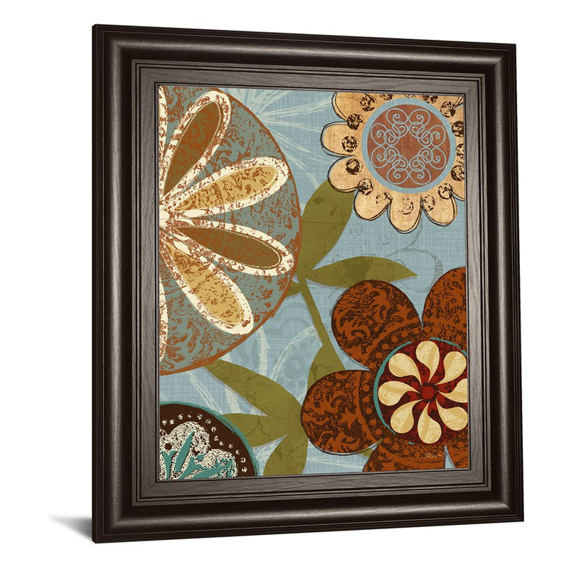 Classy Living Botanical Harmony Wall Art 22"x26", Dark Chocolate Frame