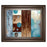 Classy Living Azure Geometry Wall Art 26"x22", Cinnamon Mocha Frame - 8426