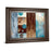 Classy Living Azure Geometry Wall Art 26"x22", Cinnamon Mocha Frame
