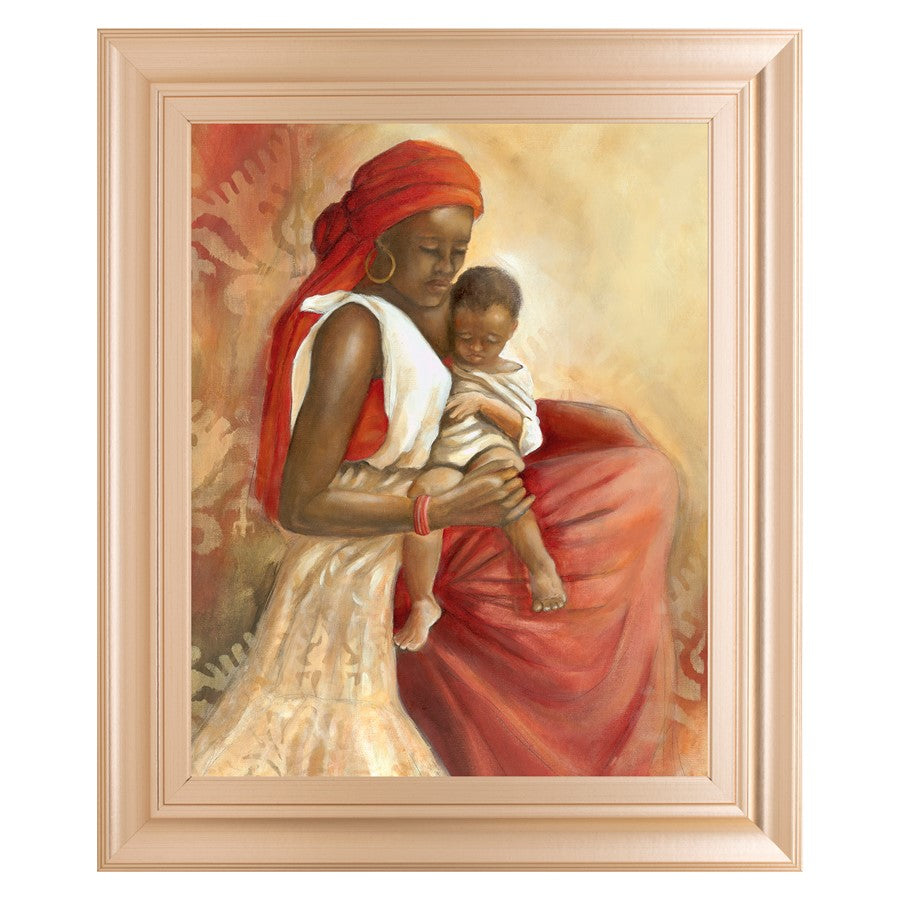 Classy Living Maternal Embrace Wall Art 22"x26", Rose Gold Romance Frame