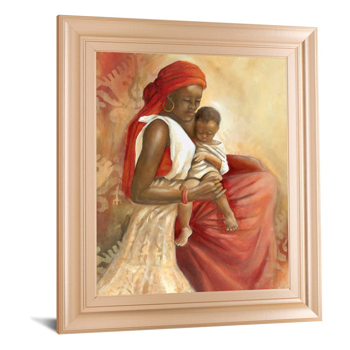 Classy Living Maternal Embrace Wall Art 22"x26", Rose Gold Romance Frame