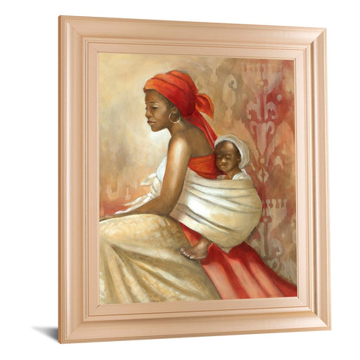 Classy Living Crimson Serenity Wall Art 22"x26", Rose Gold Romance Frame