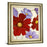 Classy Living Lavender and Red Blooms Wall Art 22"x26", Crisp Chardonnay