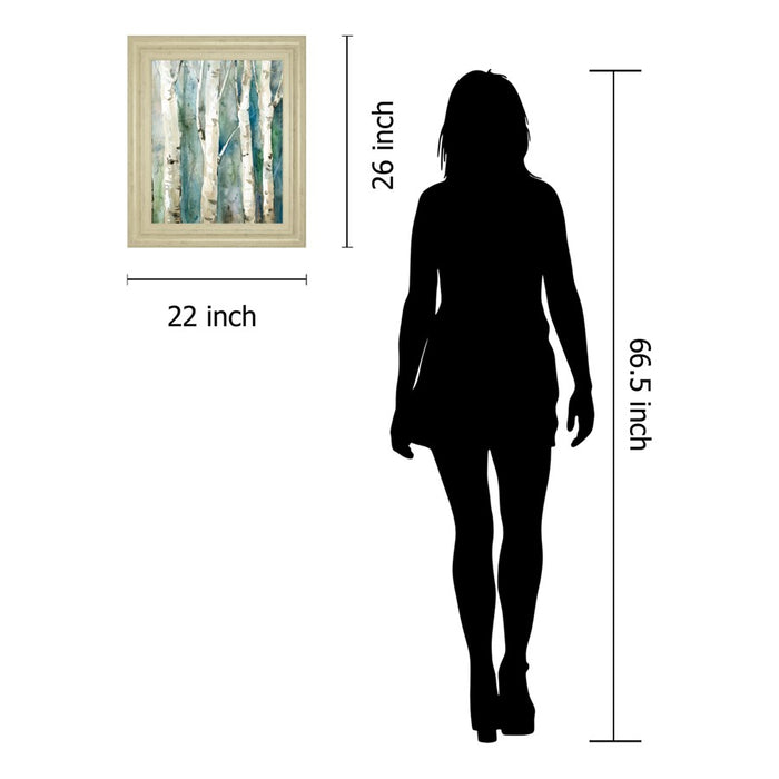 Classy Living Whispering Trunks Wall Art 22"x26", Ivory Bliss Frame