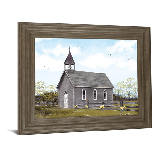 Classy Living Tranquil Church Wall Art 26"x22", Tranquil Ash Frame