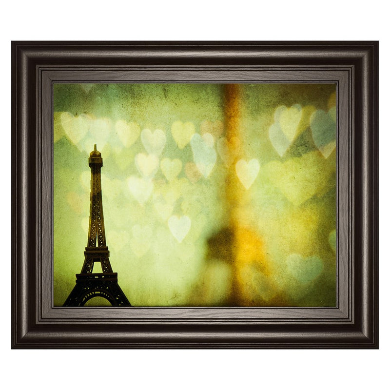 Classy Living Wishful Hearts II Wall Art 26"x22", Dark Chocolate Frame