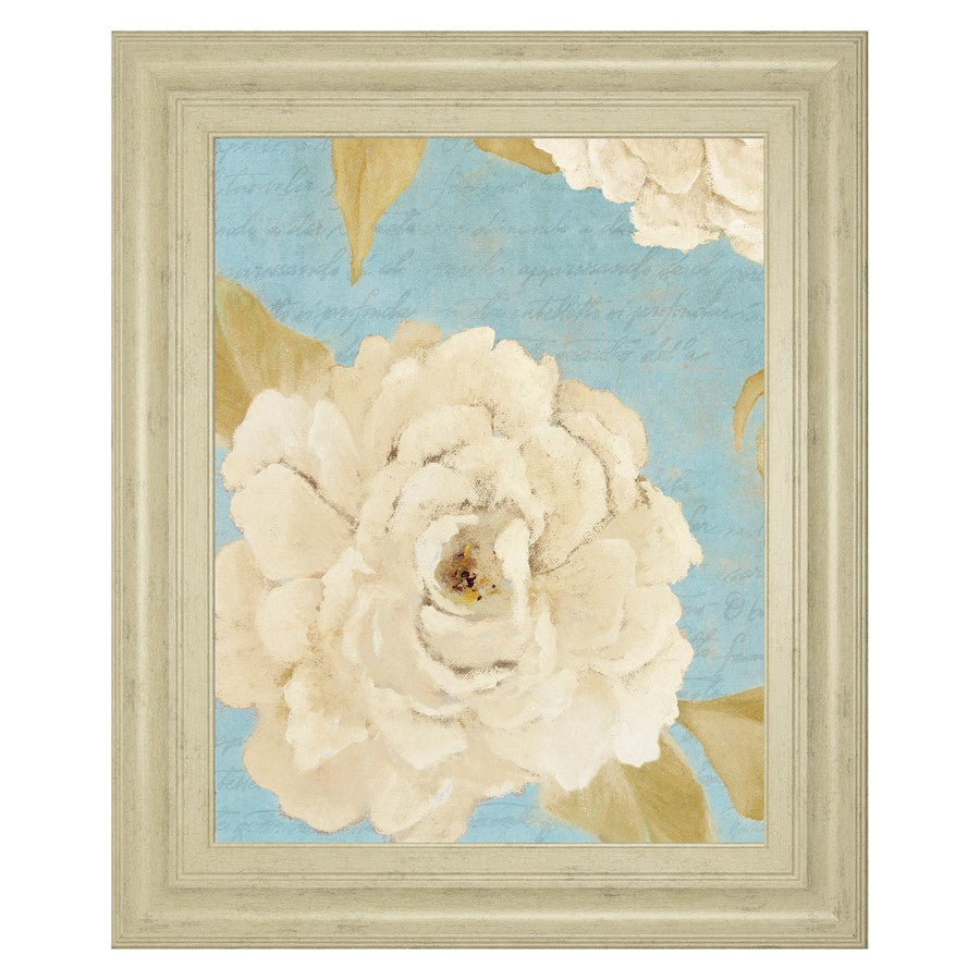 Classy Living Poetic Peonies II Wall Art 22"x26", Ivory Bliss Frame