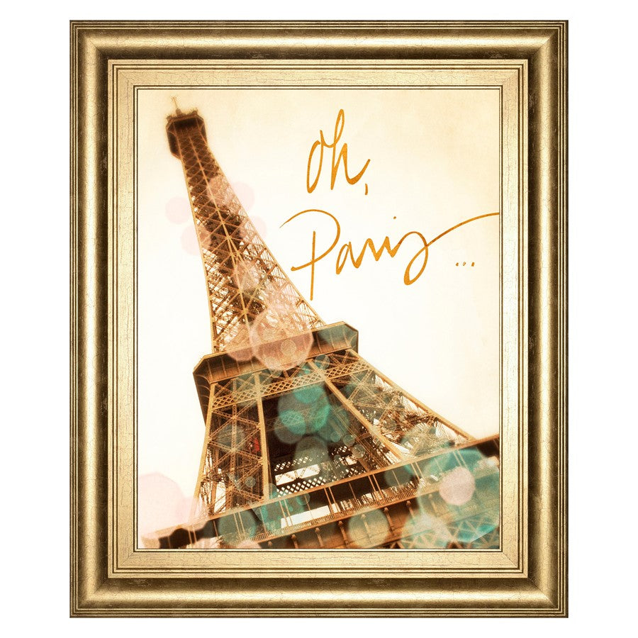 Classy Living Paris Glow Wall Art 22"x26", GiIded Radiance Frame