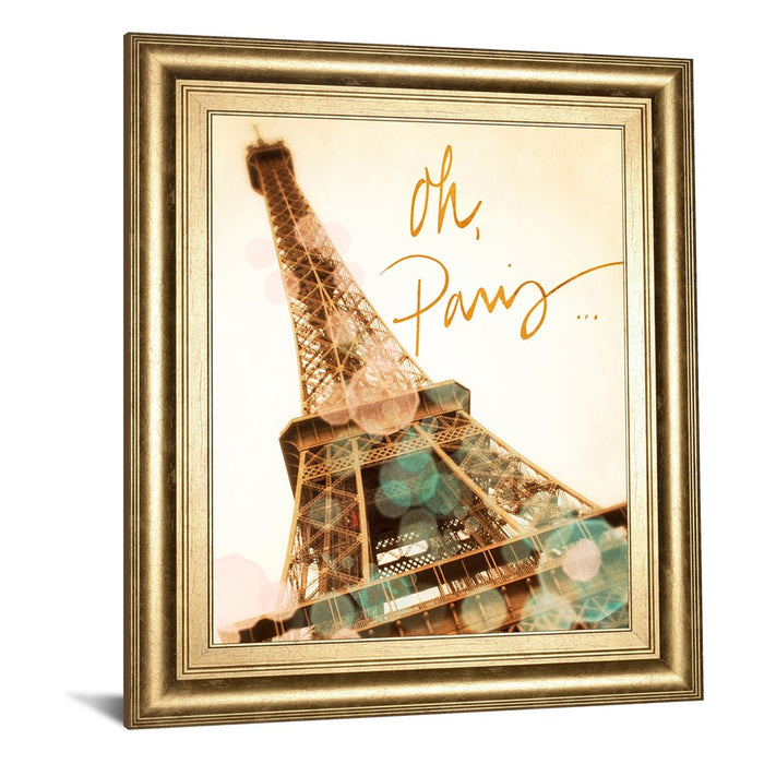 Classy Living Paris Glow Wall Art 22"x26", GiIded Radiance Frame