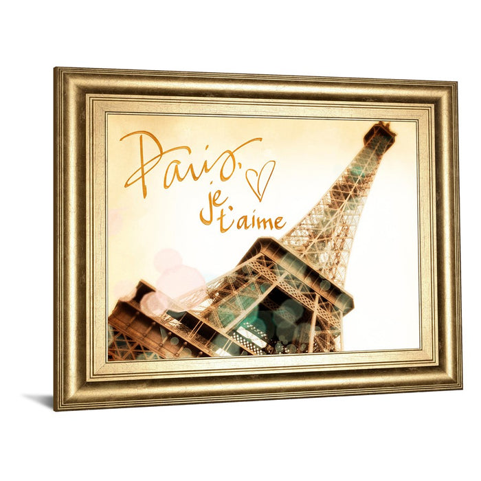 Classy Living Paris Romance Wall Art 26"x22", GiIded Radiance Frame