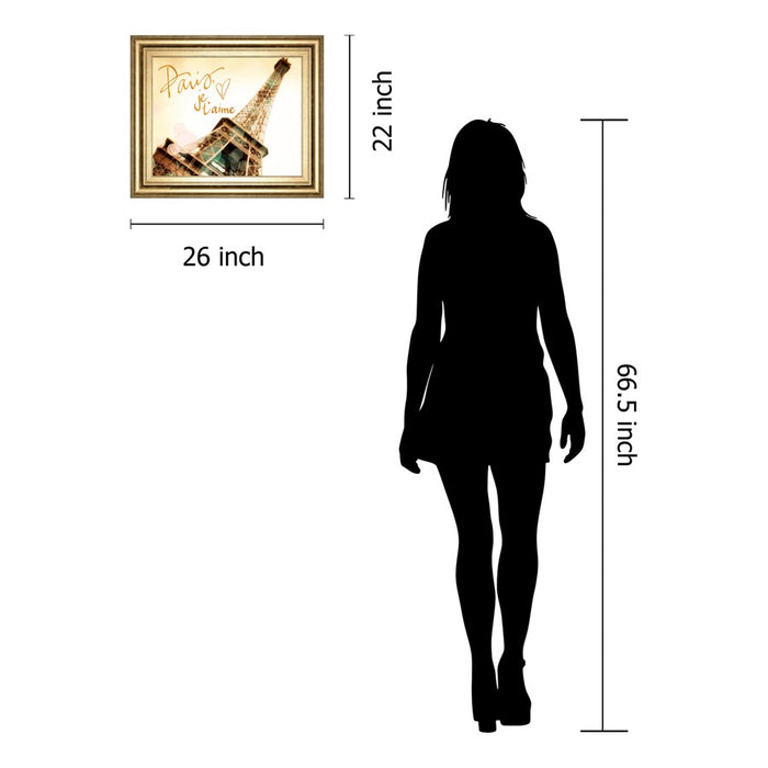 Classy Living Paris Romance Wall Art 26"x22", GiIded Radiance Frame