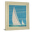 Classy Living Sailboat Serenity Wall Art 22"x26", Ivory Bliss Frame