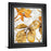 Classy Living Golden Leaves Wall Art 22"x26", Midnight Aura Frame