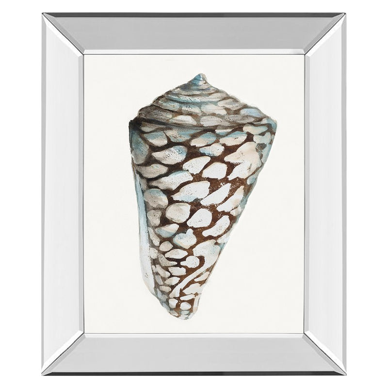 Classy Living Coastal Shell Wall Art 22"x26", Mirrored Frame