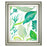 Classy Living Green Water Leaves II Wall Art 22"x26", Silver Frame