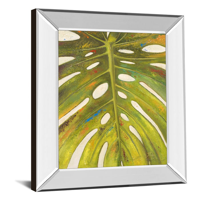 Classy Living Tropical Leaf II Wall Art 22"x26", Mirrored Frame