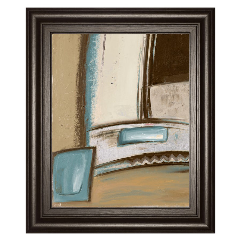 Classy Living Soothing Abstraction Wall Art 22"x26", Dark Chocolate Frame