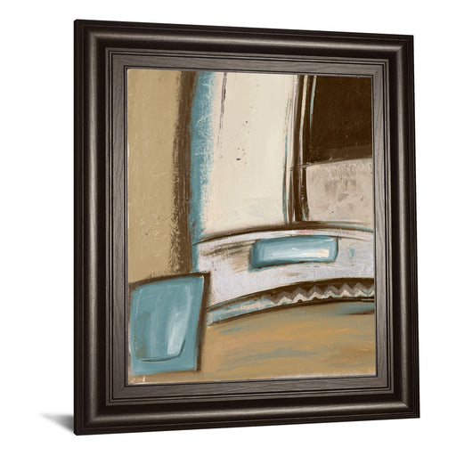 Classy Living Soothing Abstraction Wall Art 22"x26", Dark Chocolate Frame