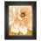 Classy Living Cream Peonies Script Wall Art 22"x26", Midnight Aura Frame