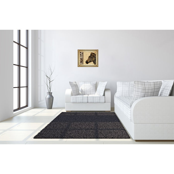 Classy Living Safari Zebra II Wall Art 26"x22", GiIded Radiance Frame