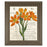 Classy Living Orange Blooms Wall Art 22"x26", Tranquil Ash Frame