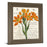 Classy Living Orange Blooms Wall Art 22"x26", Tranquil Ash Frame