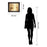 Classy Living Golden Post Script Wall Art 26"x22", Dark Chocolate Frame