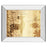 Classy Living Golden Post Script Wall Art 26"x22", Mirrored Frame