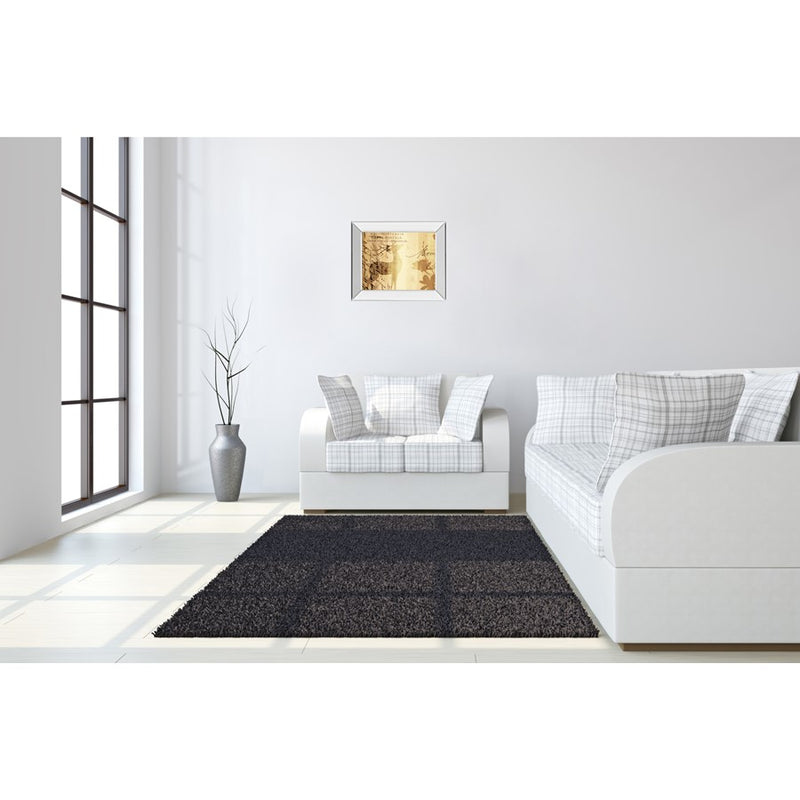 Classy Living Golden Post Script Wall Art 26"x22", Mirrored Frame