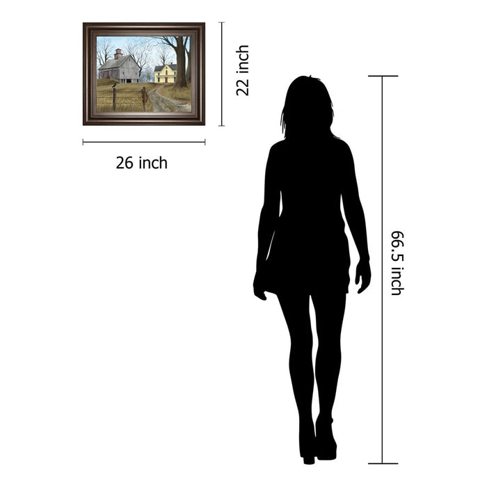 Classy Living Country Homestead Wall Art 26"x22", Cinnamon Mocha Frame