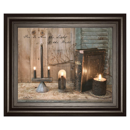 Classy Living Light of the World Wall Art 26"x22", Dark Chocolate Frame
