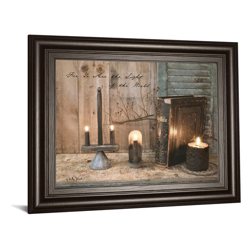 Classy Living Light of the World Wall Art 26"x22", Dark Chocolate Frame