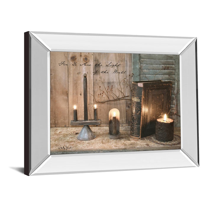 Classy Living Light of the World Wall Art 26"x22", Mirrored Frame