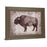 Classy Living Timber Bison Silhouette Wall Art 26"x22", Tranquil Ash