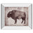 Classy Living Timber Bison Silhouette Wall Art 26"x22", Mirrored Frame