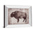 Classy Living Timber Bison Silhouette Wall Art 26"x22", Mirrored Frame