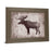 Classy Living Elk Silhouette Wall Art 26"x22", Tranquil Ash Frame