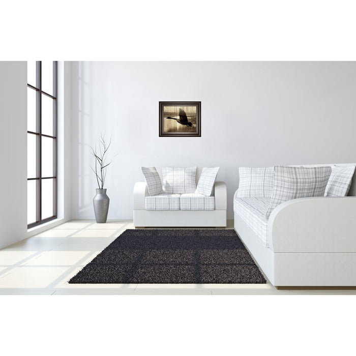 Classy Living Silent Flight Wall Art 26"x22", Dark Chocolate Frame