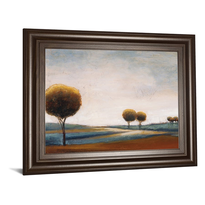Classy Living Serene Hillside Wall Art 26"x22", Cinnamon Mocha Frame